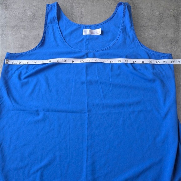 Time and Tru Tank Top Sleeveless Casual Basic Blue Summer Plus Size Women's XL - Picture 4 of 5